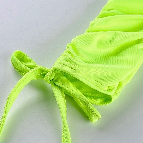 🌟🌟Super hot neon lime stretchy mini dress - Picture 7 of 8
